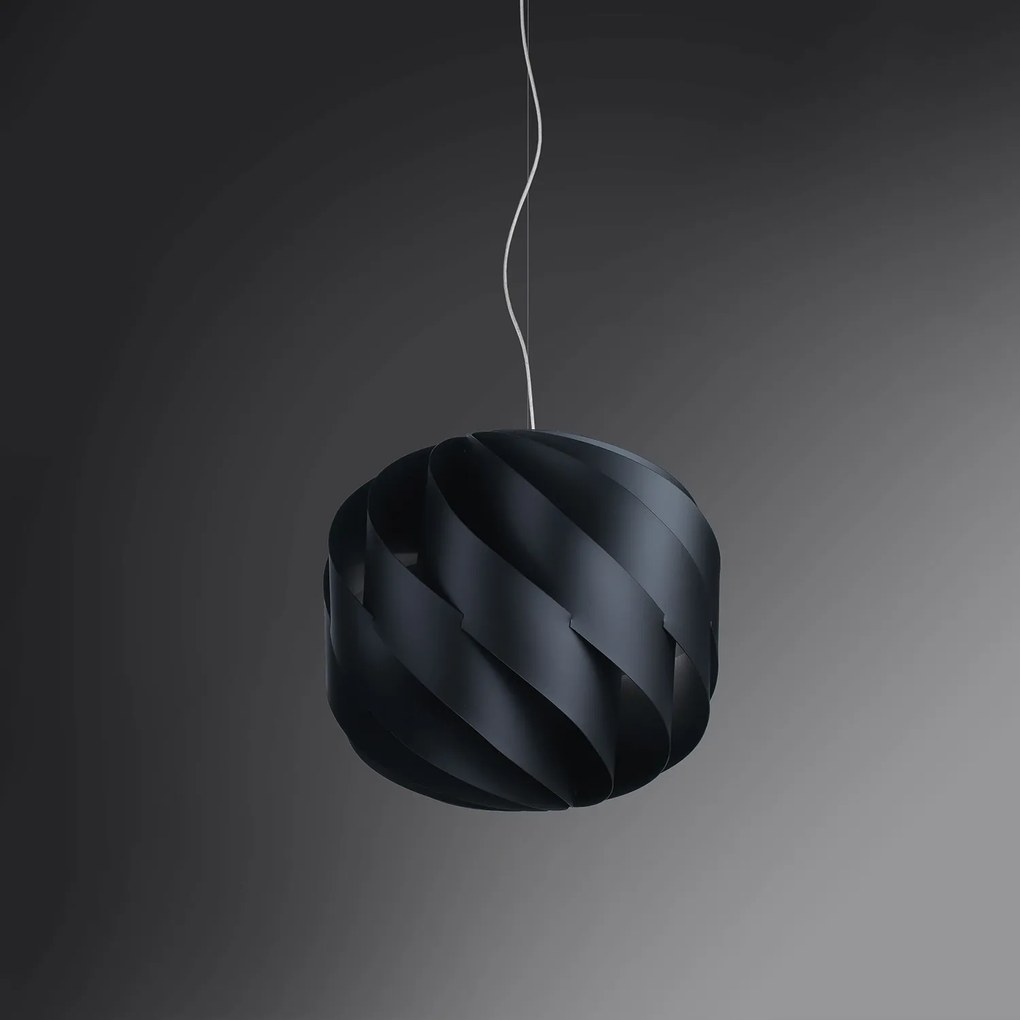 Sospensione Moderna Globe Polilux ® Nero E Metallo Cromo 1 Luce E27 D40Cm