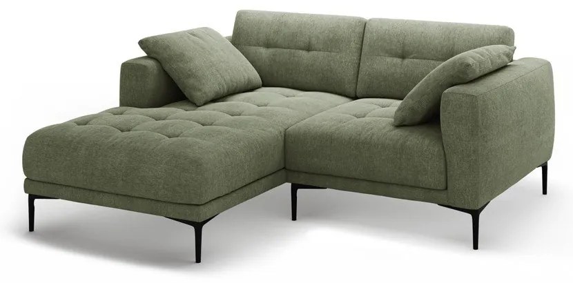 Divano angolare verde (con penisola a sinistra/con chaise lounge) Bemy – Micadoni