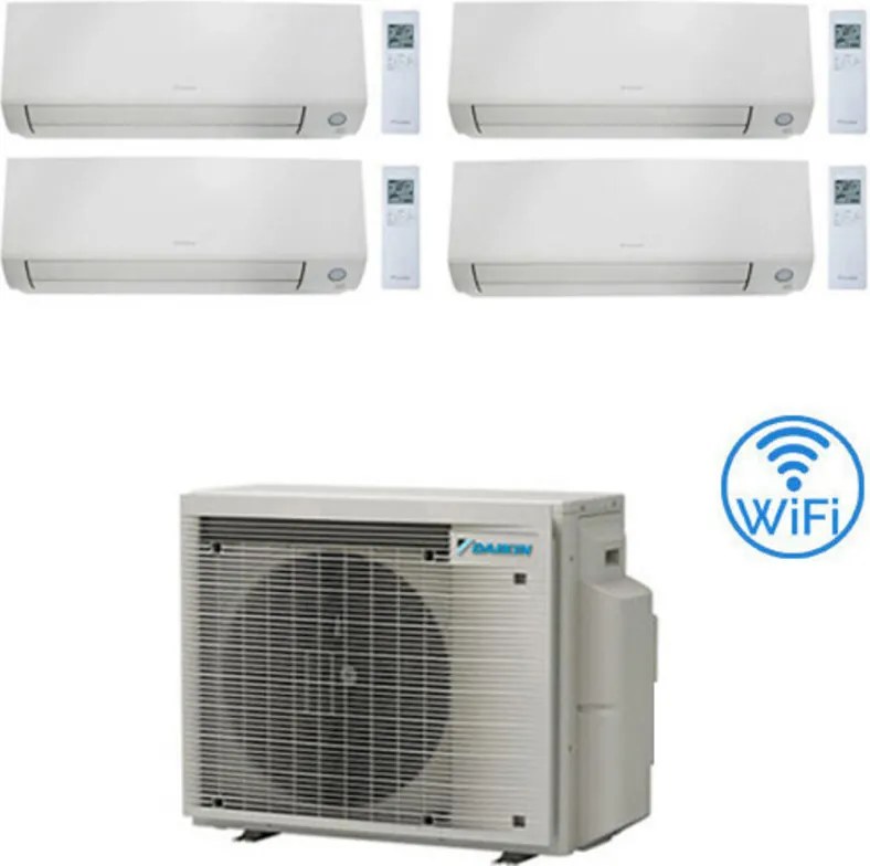 Climatizzatore GARANZIA ITALIA Daikin Perfera All Seasons Wifi Quadri Split Inverter 9000 + 9000 + 9000 + 9000 BTU con U.E. 4MXM68A Classe A+++/A++