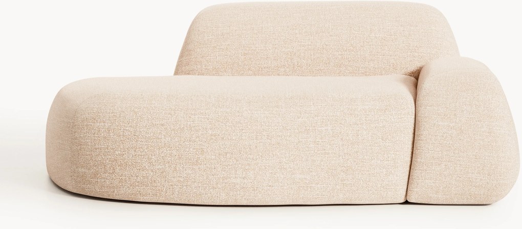 Divano 2 posti in bouclé con chaise longue Wolke