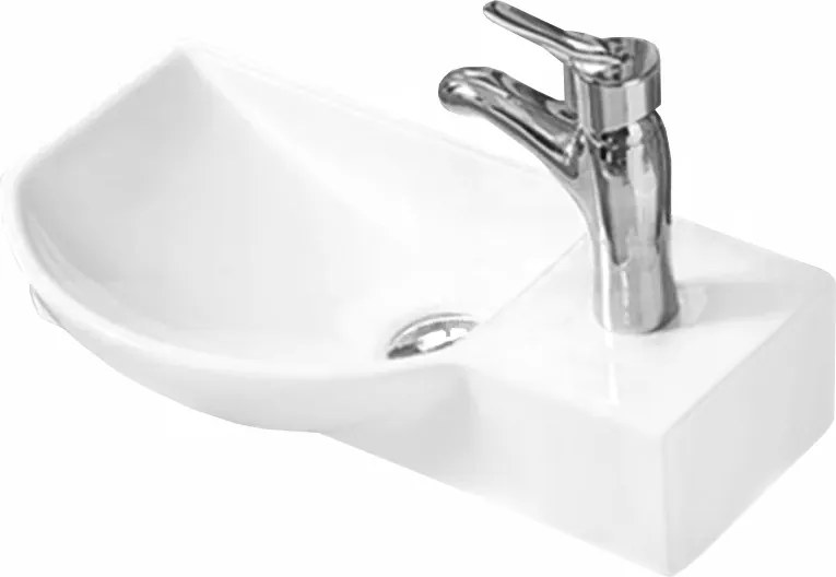 Mexen Hugo lavabo da appoggio sinistro 45 x 24 cm, bianco - 21254500L