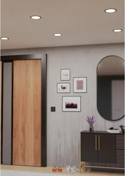 Eglo 901436-LED Plafoniera da soffitto per il bagno FUEVA-Z LED/9,5W/230V 16,8cm IP44 cromo