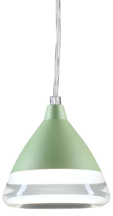 Lampadario LED classico Graal verde, luce naturale 1955 lumen, SOVIL, IP54