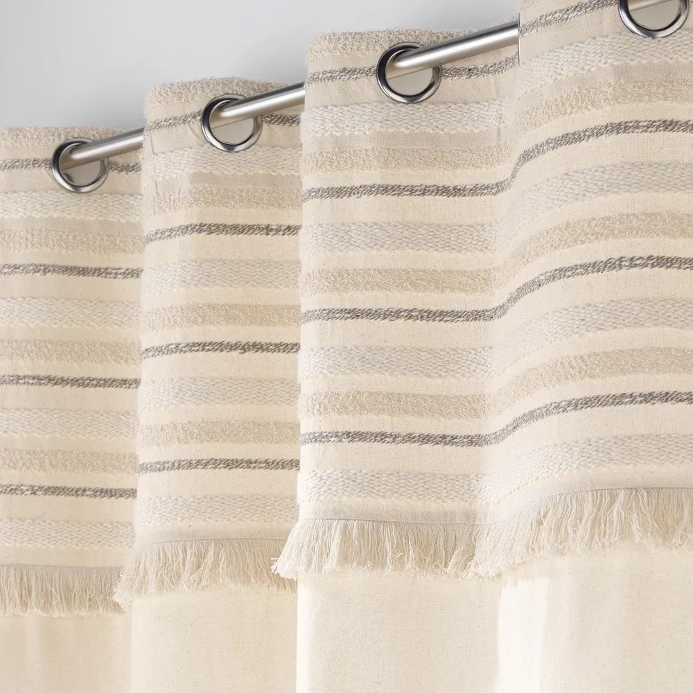 Tenda di colore naturale in cotone 140x240 cm Atlas – douceur d'intérieur