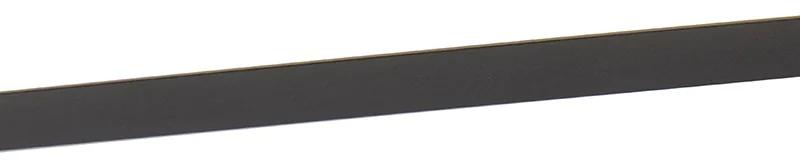 Plafoniera nera 40 cm con LED con telecomando - Liv