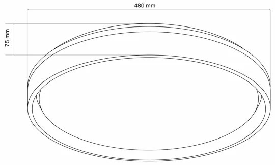 Plafoniera LED dimmerabile JADWIGA LED/72W/230V 3000-6000K + +TC