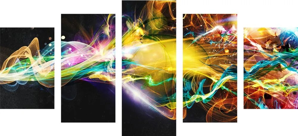 Quadri 5 pezzi – Esplosione di colori
