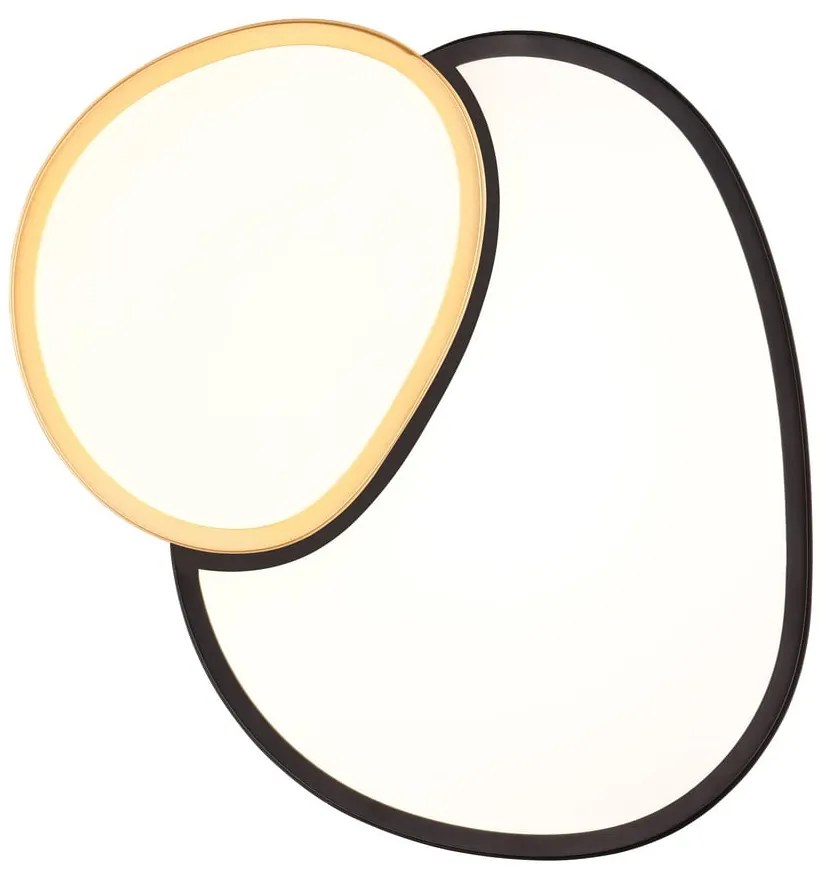 Plafoniera a LED in nero e oro 36x43,5 cm Rise - Trio