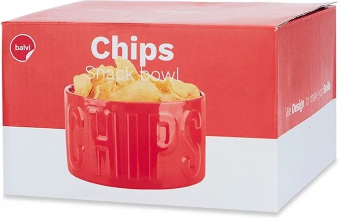 Ciotolina da portata rossa in ceramica 1 l Chips – Balvi