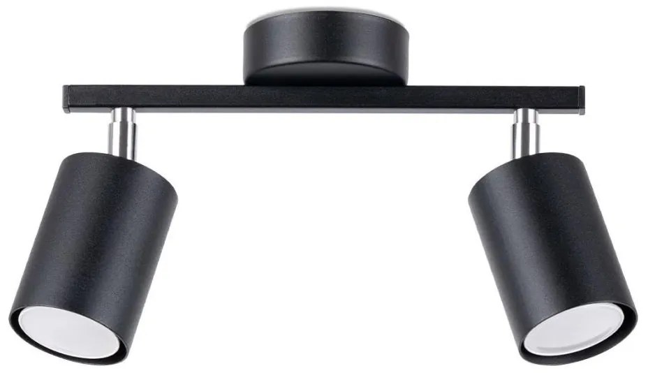 Sollux SL.1127 - Faretto LEMMI 2xGU10/40W/230V nero