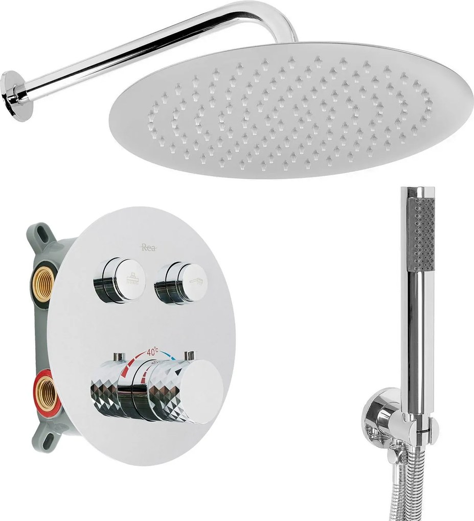 Set doccia da incasso Rea Lungo Diamond Chrom + BOX