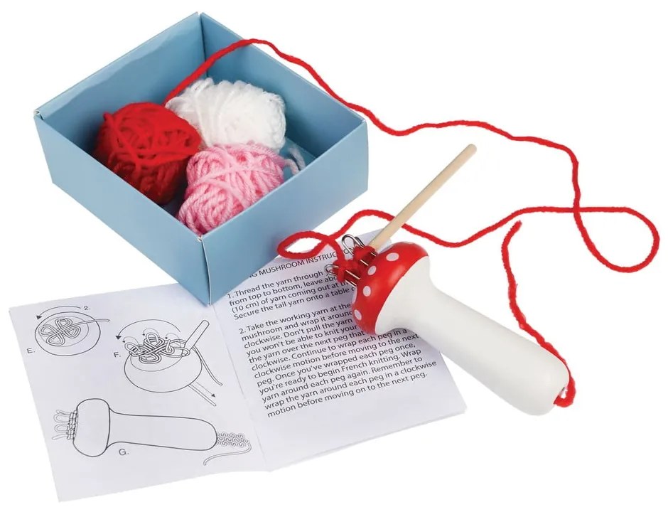 Set creativo per lavorare a maglia Knitting Kit Mushroom - Rex London