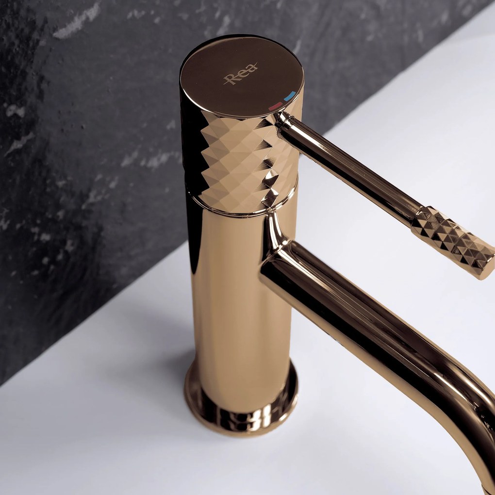 Rubinetto da lavabo Rea Lungo Diamond Copper