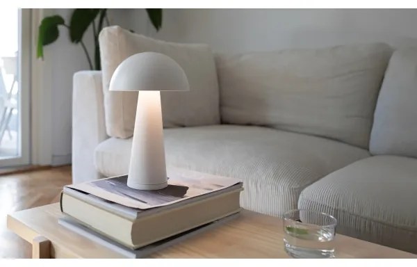 Markslöjd 108656 - Lampada LED dimmerabile ricaricabile FUNGI LED/1,5W/5V IP44 bianco