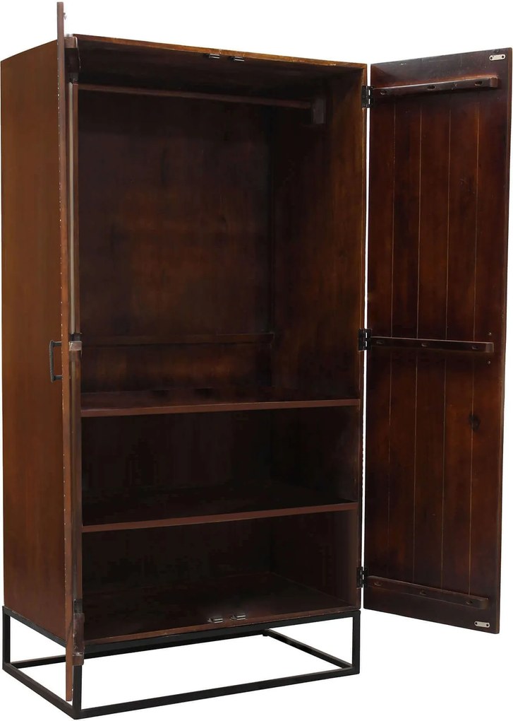 MANTRA - armadio con decoro 2 ante legno e ferro