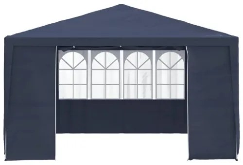 Gazebo Professionale con Pareti 4x4 m Blu 90 g/m²