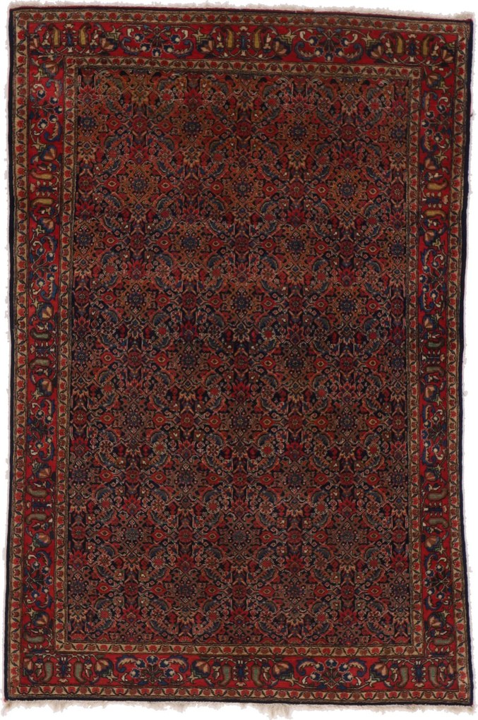 Farahan Tappeto persiano 130x200 (Iran) Annodato A Mano