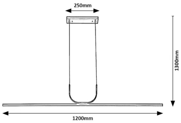 Rabalux 72129 - Lampadario LED a sospensione con filo ELIA LED/25W/230V 3000K cromo