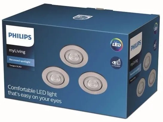 Philips - SET 3x Lampada LED a sospensione TARAGON LED/4.5W/230V 2,700K