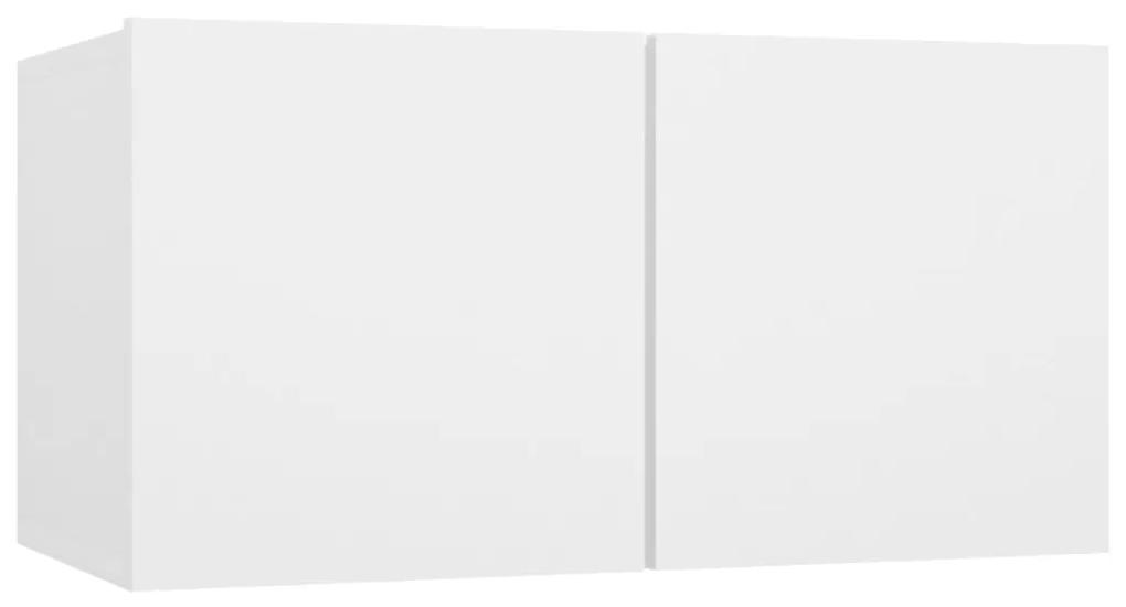 Set di Mobili Porta TV 5 pz Bianco in Legno Multistrato