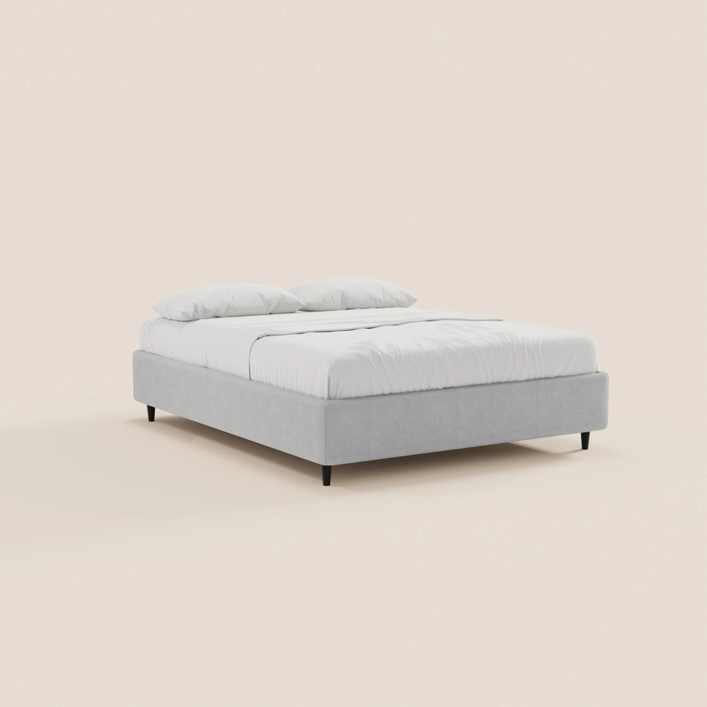 ERON letto sommier imbottito con vano contenitore in tessuto impermeabile certificato Oeko-Tex