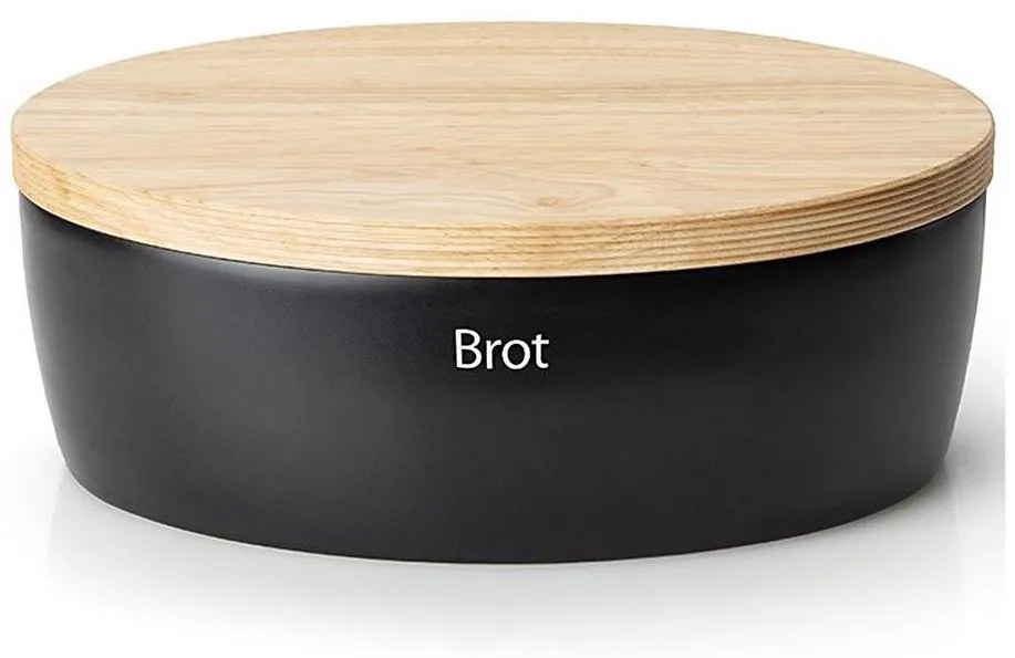 Continente C3732 - Portapane 13,5x36 cm nero/beige