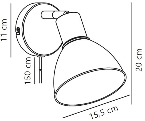 Nordlux - Faretto da parete POP 1xE27/18W/230V menta