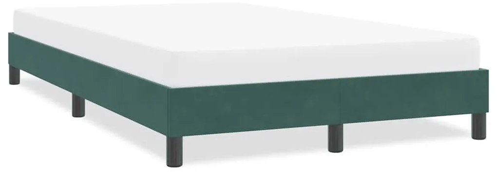Giroletto Senza Materasso Verde Scuro 120x210 Cm İn Velluto /