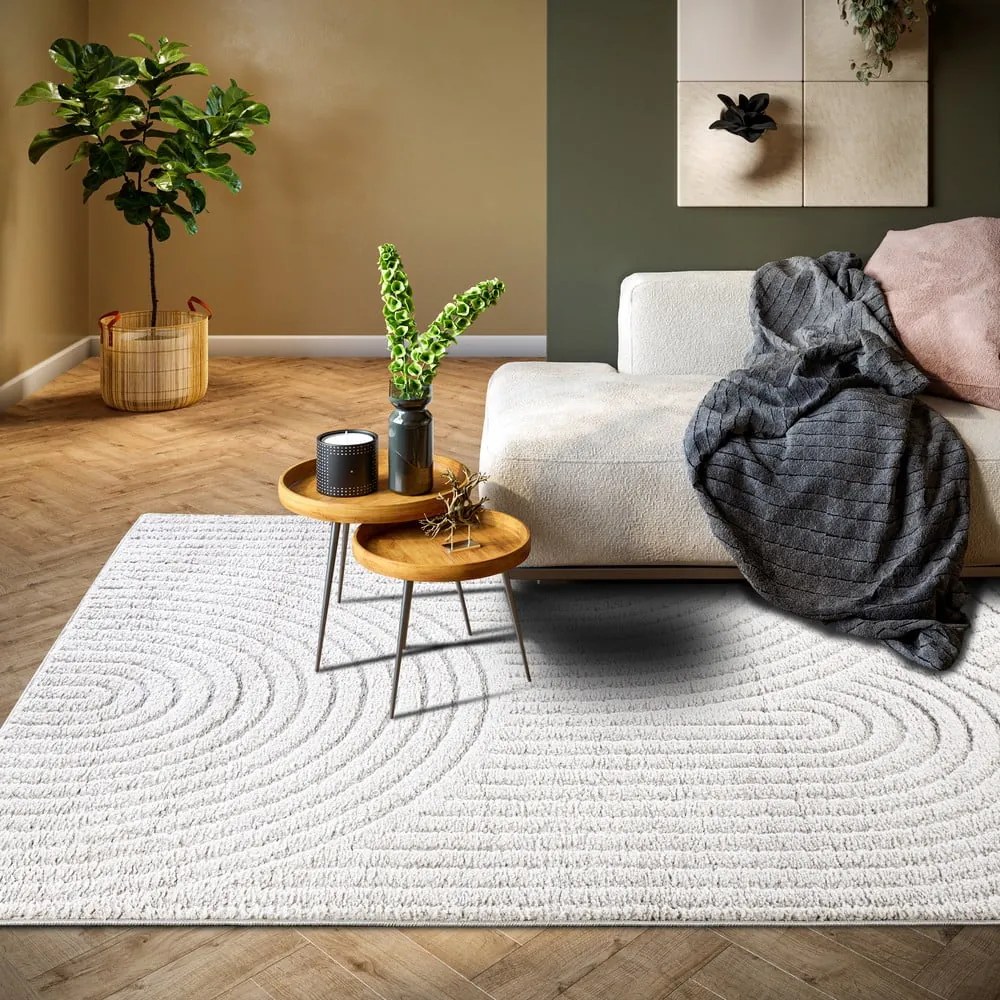 Tappeto bianco 80x120 cm Panglao New York White – Elle Decoration