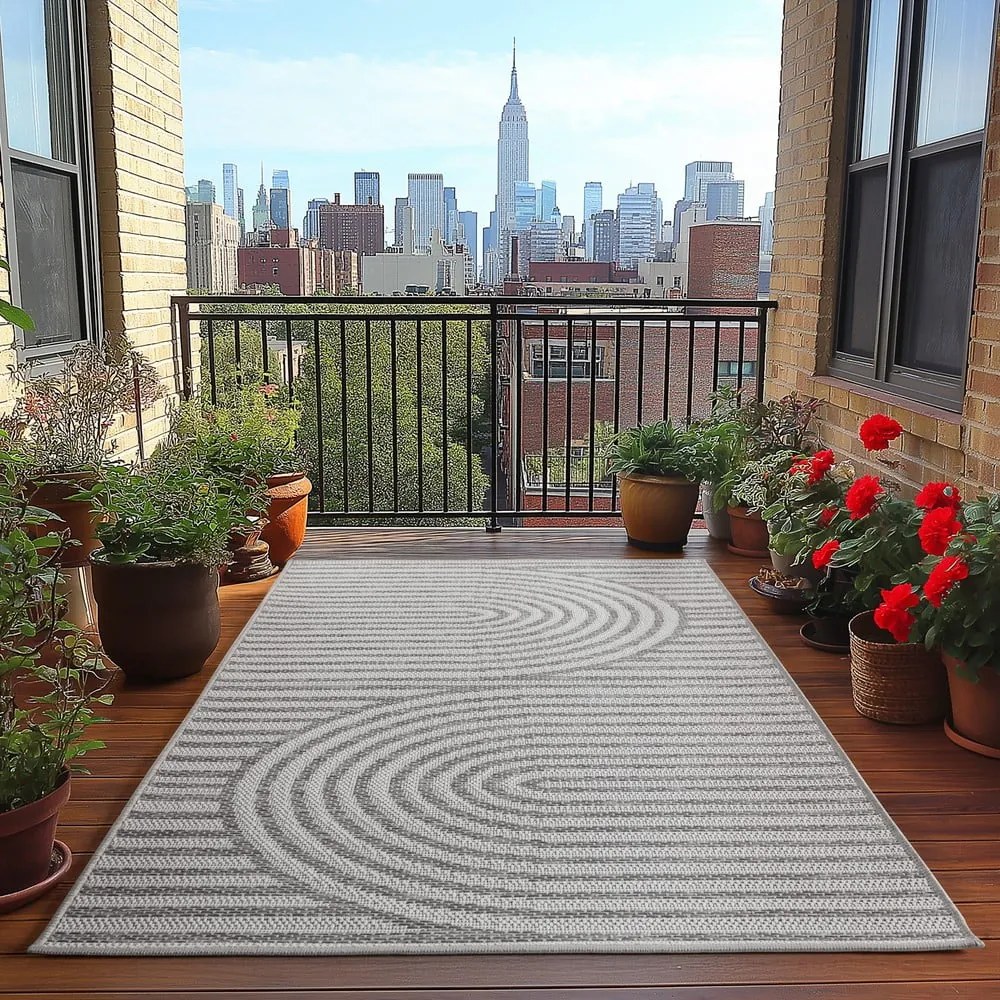 Tappeto da interno ed esterno grigio 160x230 cm Desert 1301 – Ayyildiz Carpets