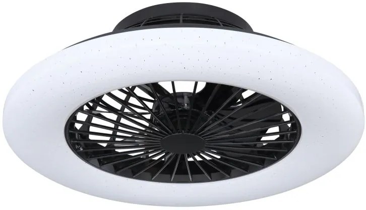 Globo Lighting Travo lampada ventilatore da soffitto 1x30 W nero 03628B