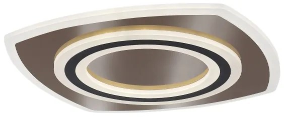 Rabalux 71317-LED Plafoniera LED dimmerabile TANELI 60W/230V 3000/4000/6000K cromo/nero+telecomando