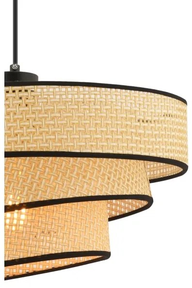 Lampadario a sospensione con cavo COUPER 1xE27/60W/230V beige/nero