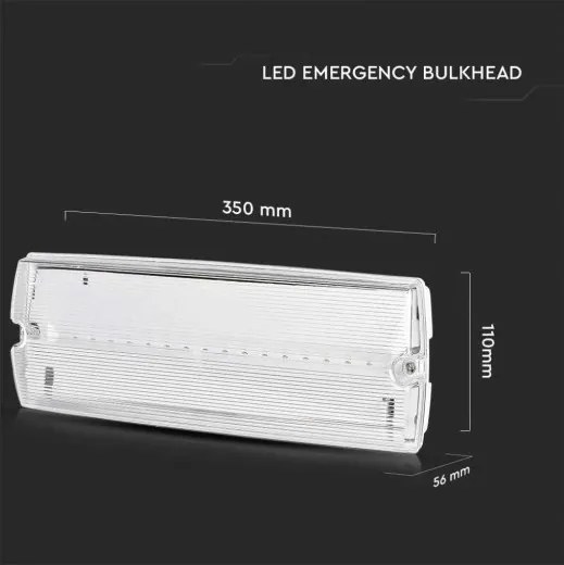 Luce di emergenza a LED EMERGENCY EXIT LED/3W/230V 6400K IP65