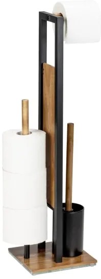 WENKO 25784100 - Set WC RIVALTA 18x70 cm marrone/nero