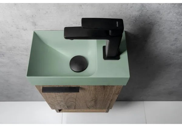 Sapho - Miscelatore per lavabo TURSI 15 cm nero opaco