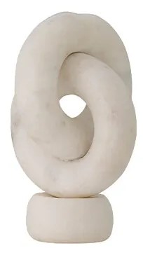 Bloomingville - Goa Candle Holder White/Marble Bloomingville