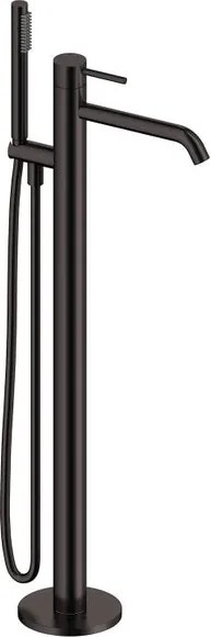 Rubinetto per vasca getto laminare cristallino Loop per pavimento grigio SANYCCES