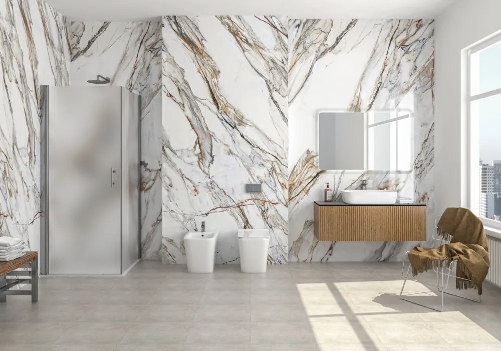 Box doccia 80x90 battente 90 fisso 80 vetro satinato altezza 200h | KS2800FAO - KAMALU