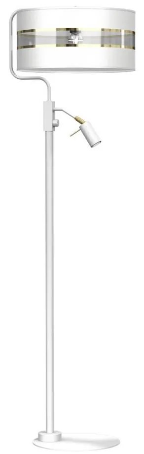 Lampada da terra ULTIMO 1xE27/40W/230V + 1xGU10/MR11/7W bianco