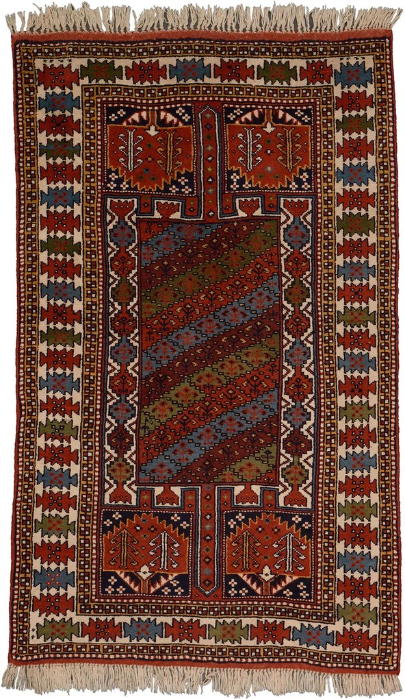 Kars Tappeto orientale 120x190 Rosso (Tacchino) Annodato A Mano