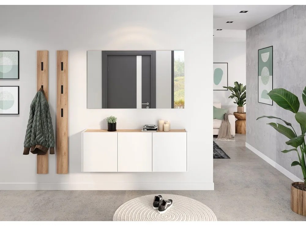 Scarpiera da appendere bianca effetto rovere Libbiano - Germania