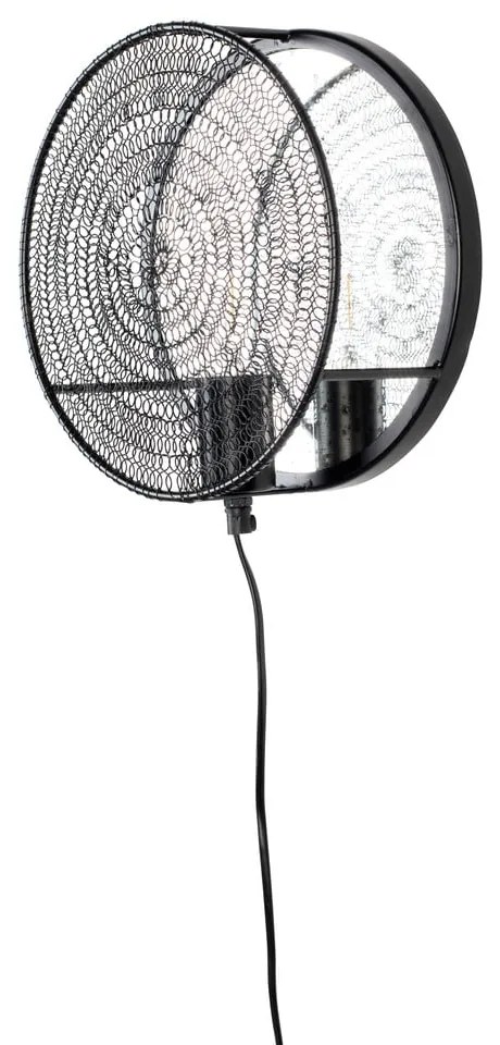 Lampada da parete nera Lea - White Label