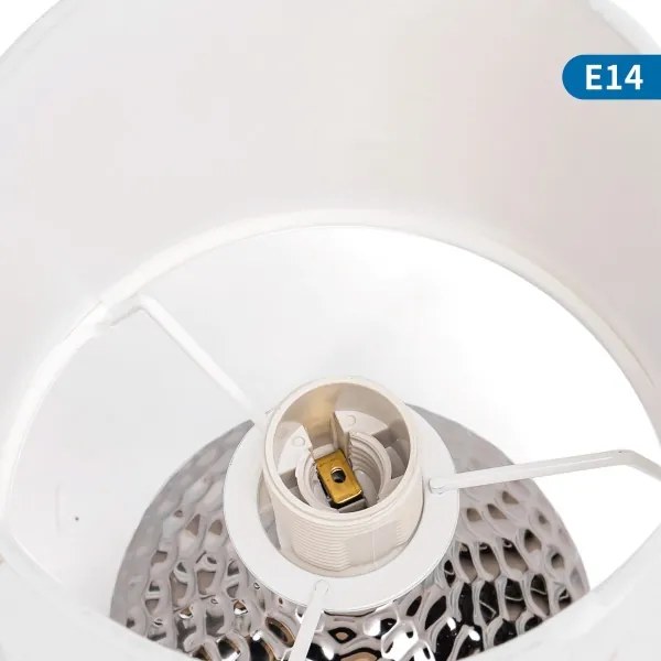 Aigostar - Lampada da tavolo 1xE14/40W/230V cromo