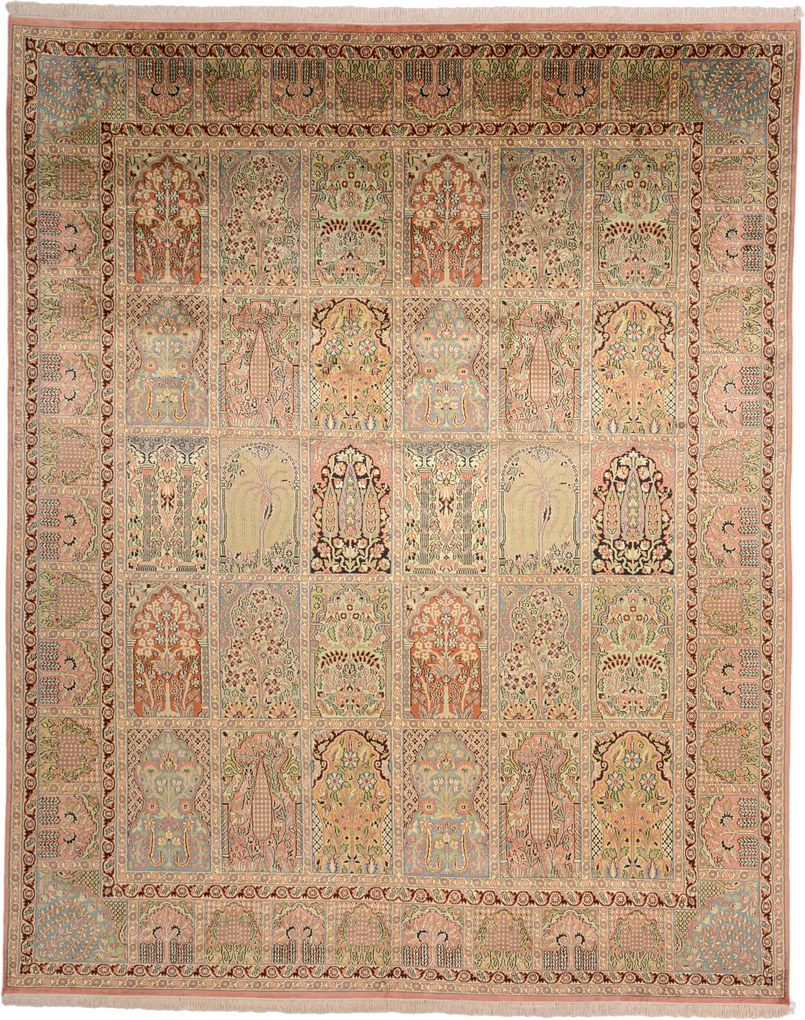 Cashmere Silk Tappeto 250 x 300 (Indian) Annodato A Mano
