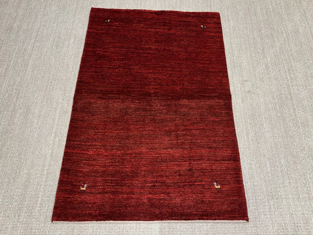 Gabbeh Tappeto 160x100 Rosso (Iran) Annodato A Mano