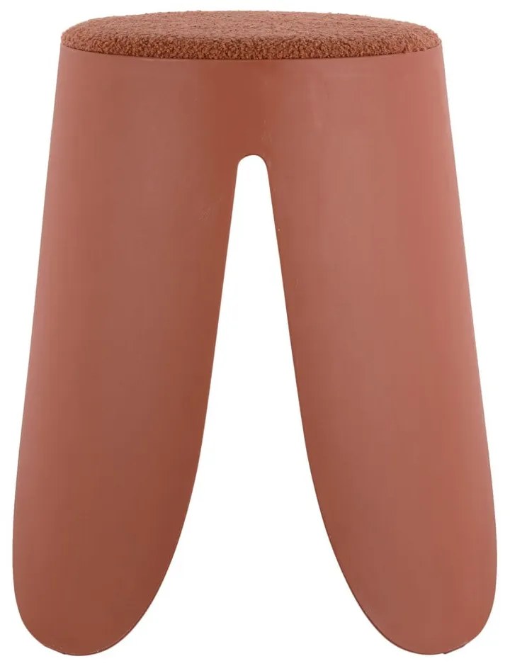 Sgabello in plastica rosso chiaro Savor - Leitmotiv
