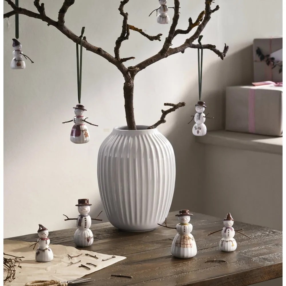 Decorazione per albero di natale in porcellana dipinta a mano ø 4,5 cm Hammershøi Snowwife – Kähler Design