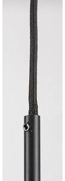 Rabalux 72047 - Lampadario a sospensione con filo KALEVI 1xGU10/50W/230V limpido/nero