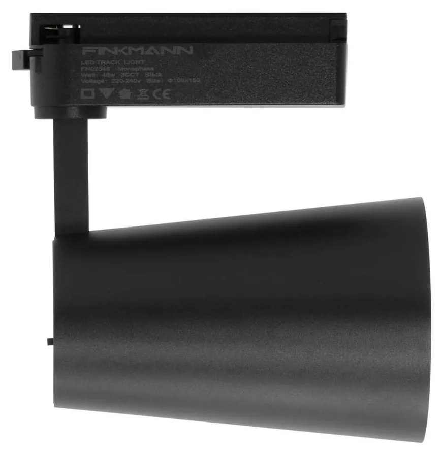 Faro LED 40W Monofase Nero CRI92 CCT Bianco Variabile 38° Bridgelux LED Colore Bianco Variabile CCT